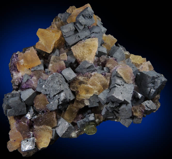 Fluorite and Galena from Minerva #1 Mine, Cave-in-Rock District, Hardin County, Illinois