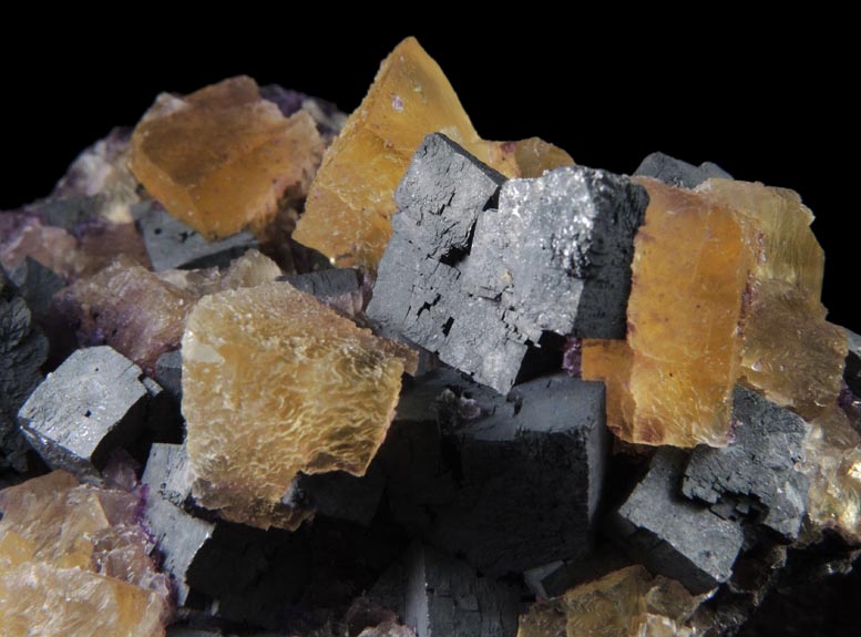 Fluorite and Galena from Minerva #1 Mine, Cave-in-Rock District, Hardin County, Illinois