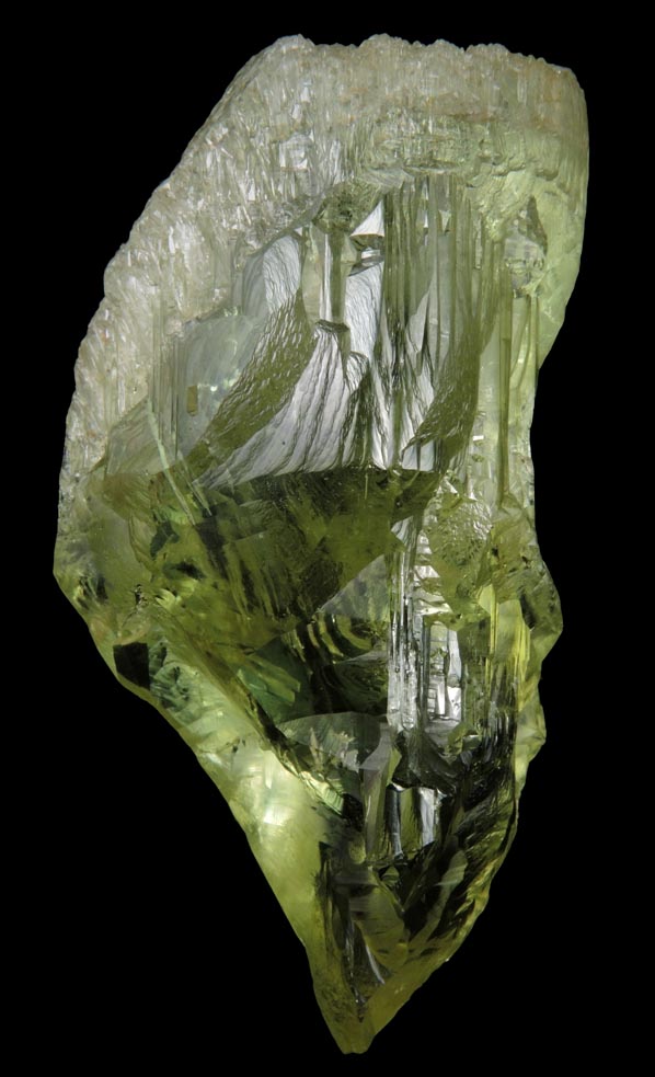 Beryl var. Heliodor (gem-grade crystal) from Volodarsk-Volynskii, Zhitomir Oblast, Ukraine