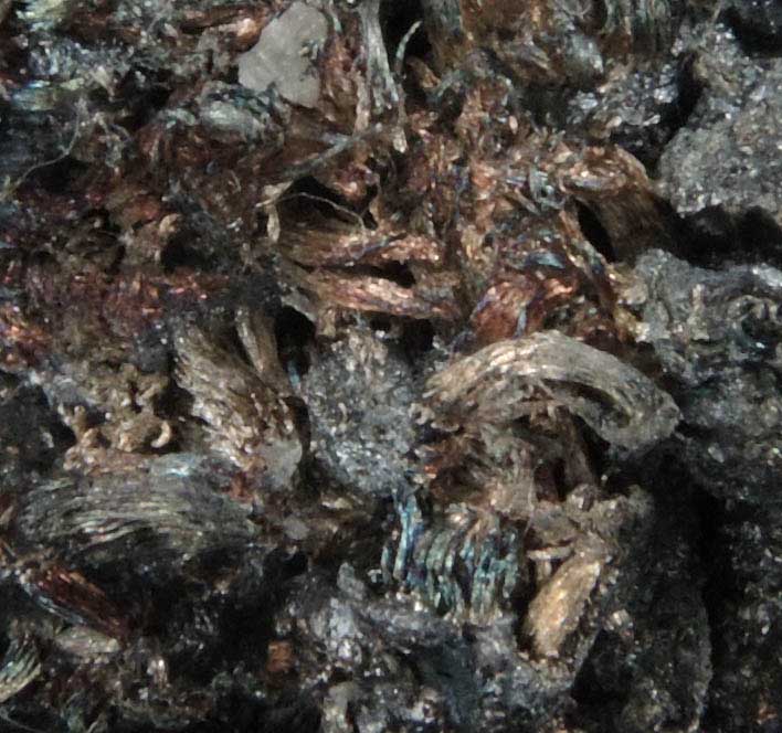 Silver (wire crystals) on Acanthite from Cobalt District, Ontario, Canada