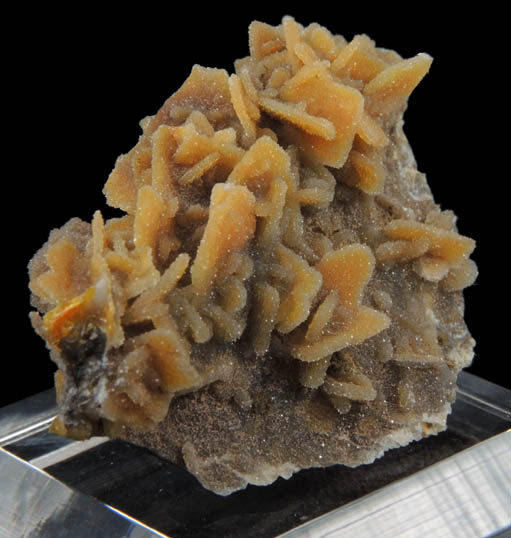 Wulfenite coated with drusy Quartz from Finch Mine (Barking Spider Mine), north of Hayden, Banner District, Gila County, Arizona