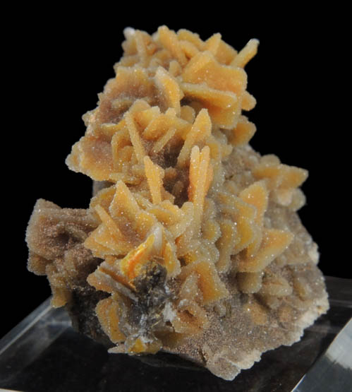 Wulfenite coated with drusy Quartz from Finch Mine (Barking Spider Mine), north of Hayden, Banner District, Gila County, Arizona