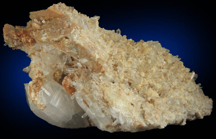 Hydroxylherderite on Quartz with Cookeite from Bennett Quarry, Buckfield, Oxford County, Maine