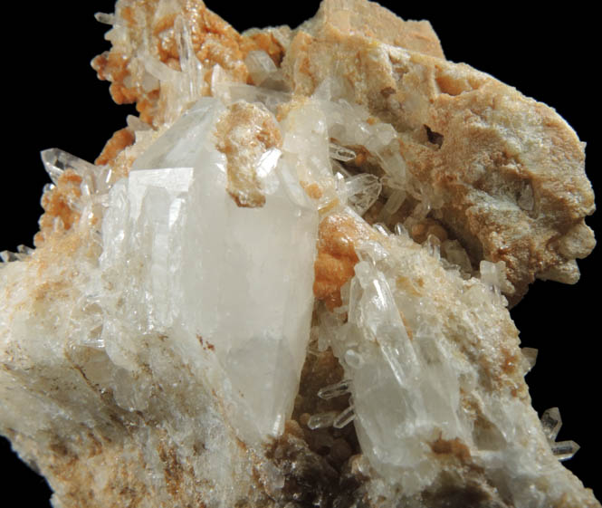 Hydroxylherderite on Quartz with Cookeite from Bennett Quarry, Buckfield, Oxford County, Maine