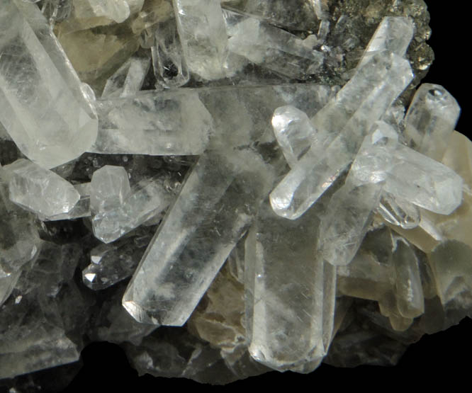 Calcite on Pyrite from Viburnum Trend, Reynolds County, Missouri