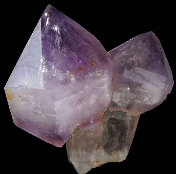 Quartz var. Amethyst (scepter-shaped formation) from Eonyang Mountain, Kyongsang-namdo, South Korea