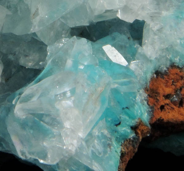 Calcite over Aurichalcite from Mapimi, Durango, Mexico