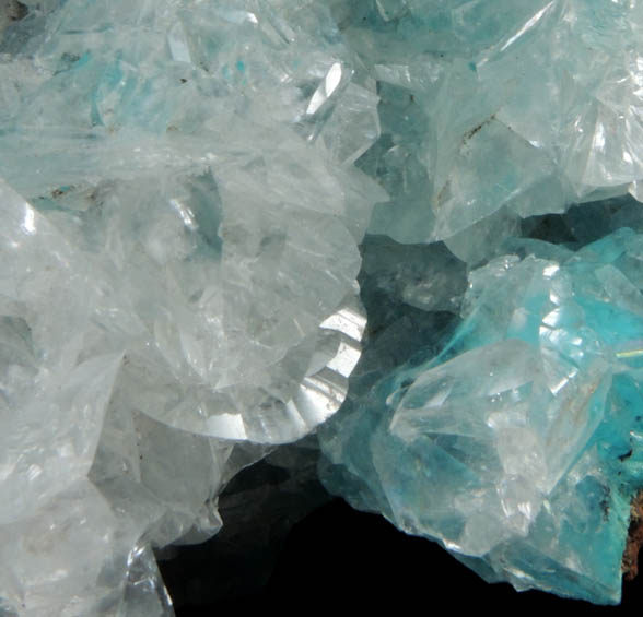 Calcite over Aurichalcite from Mapimi, Durango, Mexico