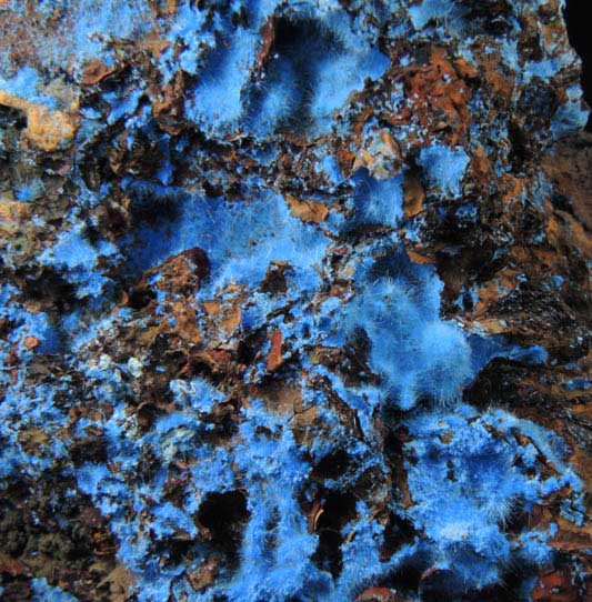 Cyanotrichite from Grandview Mine, Coconino County, Arizona