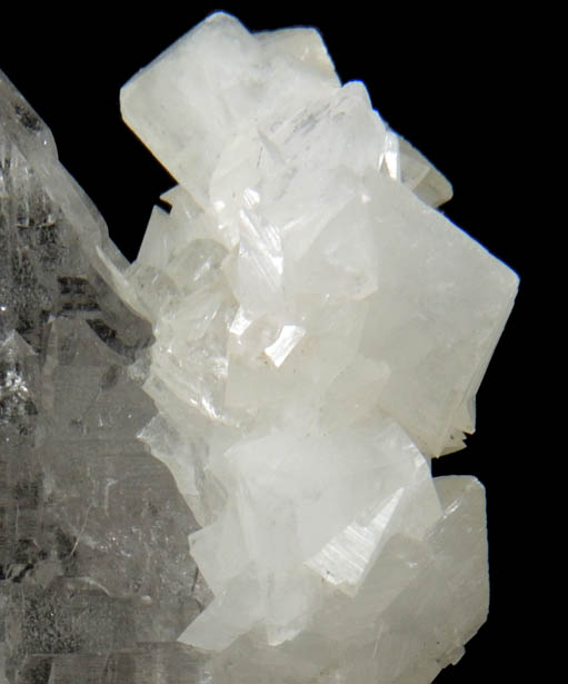 Quartz (Dauphin Law Twins) with Orthoclase var. Adularia from Hashupi, Shigar Valley, Gilgit-Baltistan, Pakistan