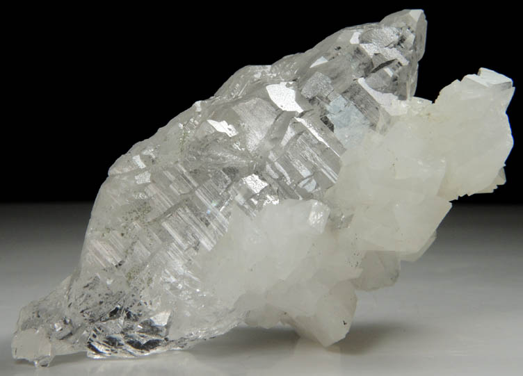 Quartz (Dauphin Law Twins) with Orthoclase var. Adularia from Hashupi, Shigar Valley, Gilgit-Baltistan, Pakistan