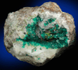 Dioptase on Calcite with Duftite from Tsumeb Mine, Otavi-Bergland District, Oshikoto, Namibia (Type Locality for Duftite)