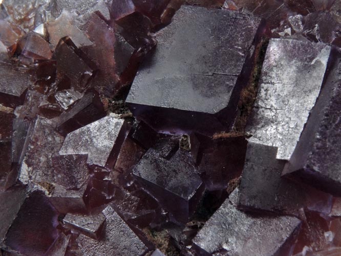 Fluorite over Quartz and Galena from Hansonburg District, 8.5 km south of Bingham, Socorro County, New Mexico