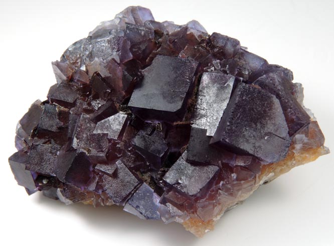 Fluorite over Quartz and Galena from Hansonburg District, 8.5 km south of Bingham, Socorro County, New Mexico