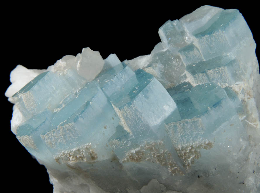 Beryl var. Aquamarine on Microcline from Tatopani, Raikot, Gilgit-Baltistan, Pakistan