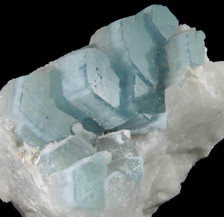 Beryl var. Aquamarine on Microcline from Tatopani, Raikot, Gilgit-Baltistan, Pakistan