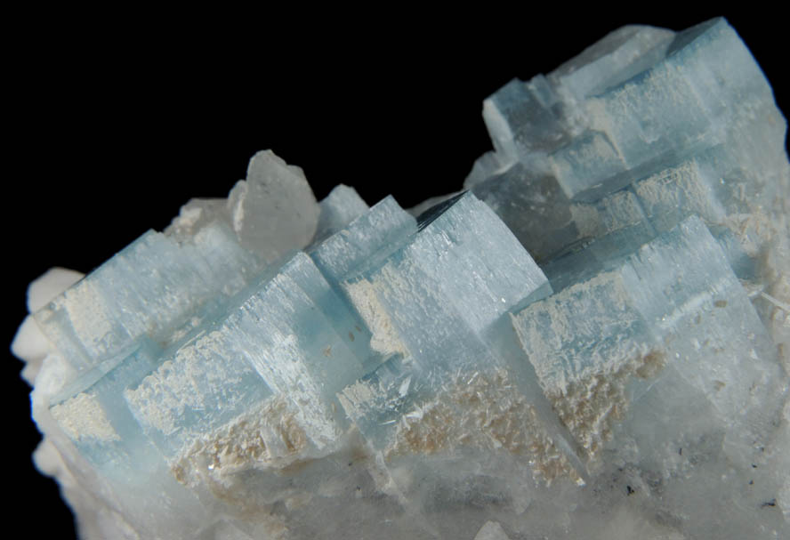 Beryl var. Aquamarine on Microcline from Tatopani, Raikot, Gilgit-Baltistan, Pakistan