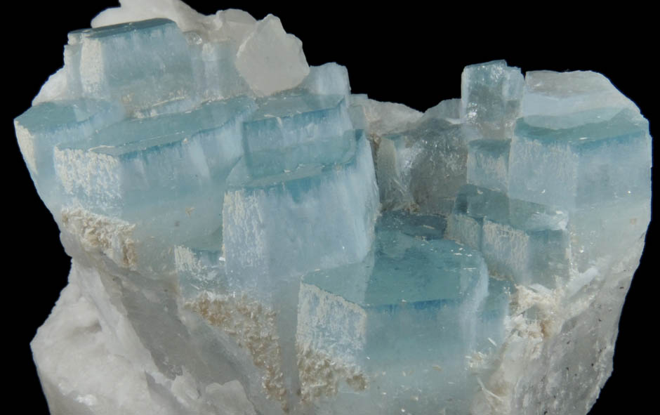 Beryl var. Aquamarine on Microcline from Tatopani, Raikot, Gilgit-Baltistan, Pakistan