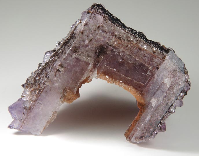 Quartz var. Amethyst pseudomorphs after Calcite from Catalan Agate-Amethyst District, Southern Paran Basalt Basin, Artigas, Uruguay