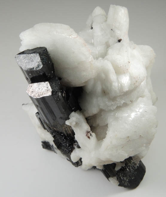 Schorl Tourmaline with Albite from Nyet Bruk, Braldu Valley, Skardu District, Gilgit-Baltistan, Pakistan