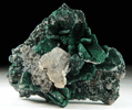 Malachite pseudomorphs after Azurite with Cerussite and Calcite from Tsumeb Mine, Otavi-Bergland District, Oshikoto, Namibia