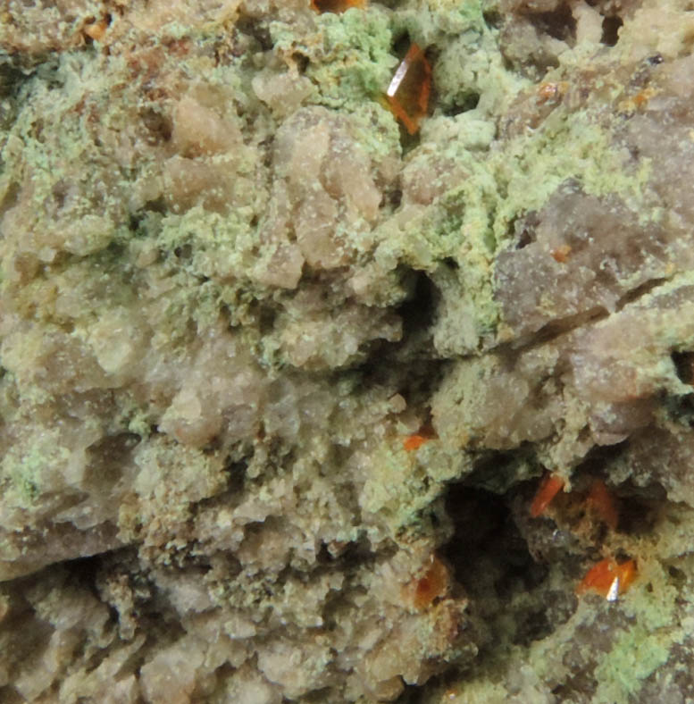 Creaseyite with Wulfenite from Mammoth-St. Anthony Mine, Tiger District, Pinal County, Arizona (Type Locality for Creaseyite)