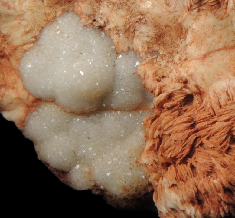 Barite over Quartz from Old Mines area, Washington County, Missouri