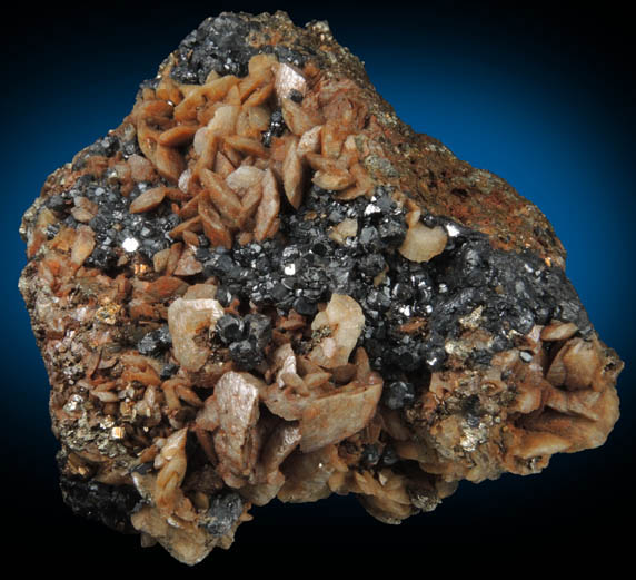 Sphalerite var. Marmatite with Siderite from Eagle Mine, Gilman, Eagle County, Colorado