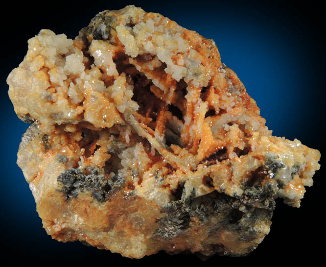 Anglesite pseudomorphs after Cerussite on Anglesite from Broken Hill, New South Wales, Australia