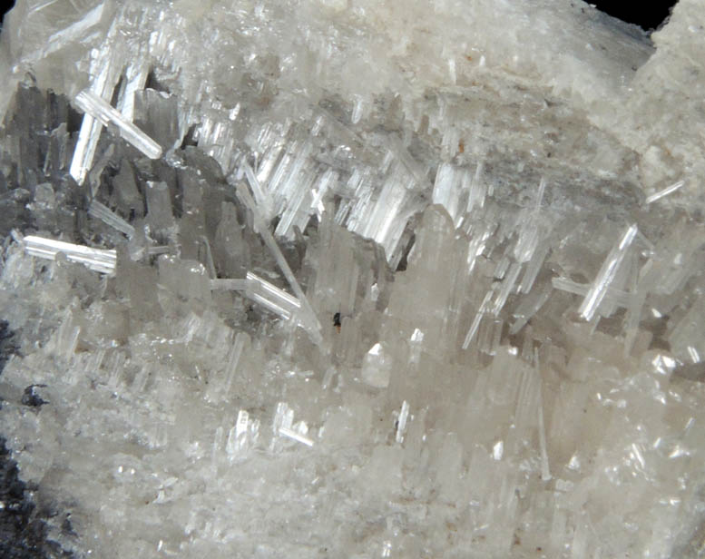 Cerussite on Galena from Broken Hill, New South Wales, Australia
