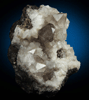 Quartz var. Smoky Quartz on Calcite from Danbury, Fairfield County, Connecticut