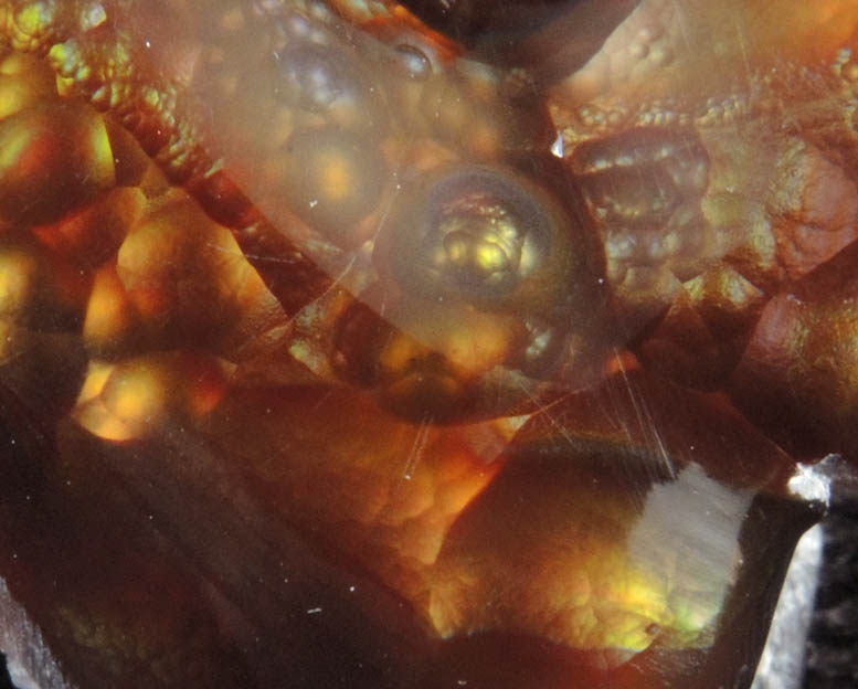 Quartz var. Fire Agate from Calvillo, Aguascalientes, Mexico