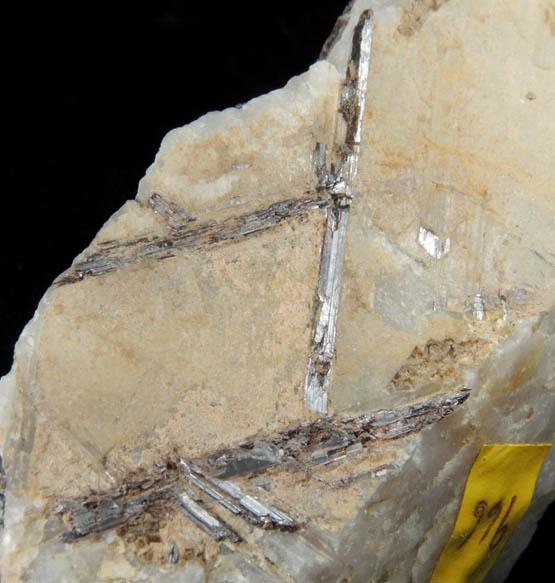 Rutile in Quartz from (Nick's Creek), Moore County, North Carolina