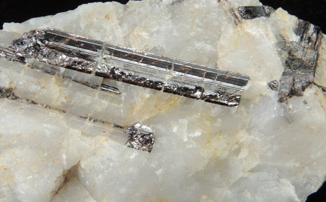 Rutile in Quartz from (Nick's Creek), Moore County, North Carolina