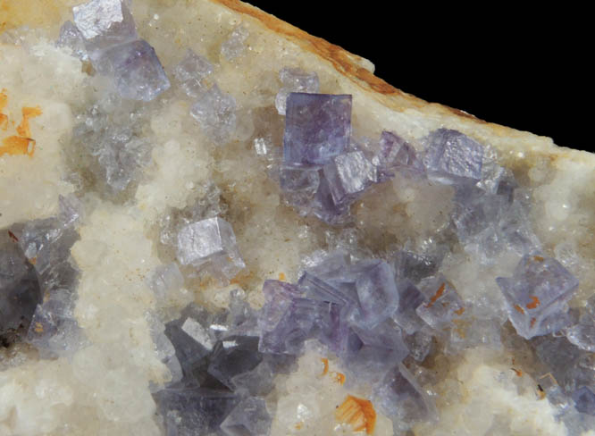 Fluorite on Quartz from Hansonburg District, 8.5 km south of Bingham, Socorro County, New Mexico