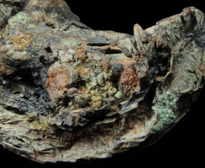 Copper (crystallized) from Mill River, Williamsburg, Hampshire County, Massachusetts