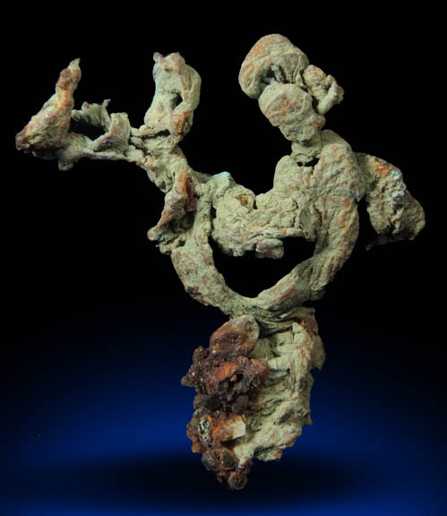 Copper (crystallized) from Mill River, Williamsburg, Hampshire County, Massachusetts
