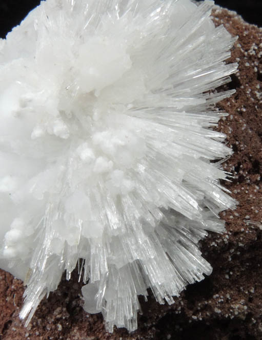 Aragonite var. Winnieite on Calcite from Ash Fork, Yavapai County, Arizona