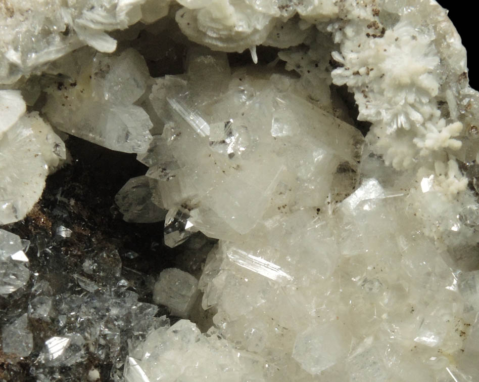 Apophyllite on Pectolite from Millington Quarry, Bernards Township, Somerset County, New Jersey