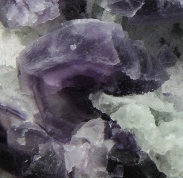Fluorite on Quartz from Spar Hill, Burro Mountains, Grant County, New Mexico
