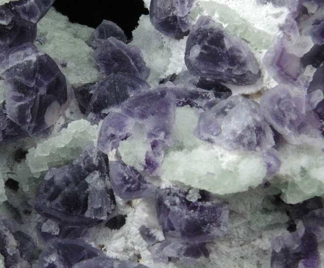 Fluorite on Quartz from Spar Hill, Burro Mountains, Grant County, New Mexico