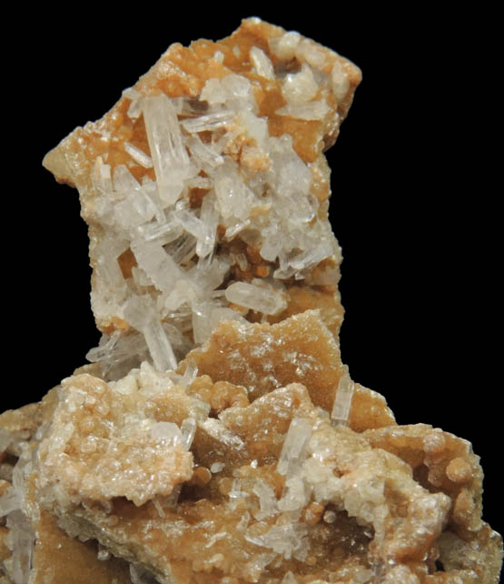 Quartz on Cookeite from Bennett Quarry, Buckfield, Oxford County, Maine