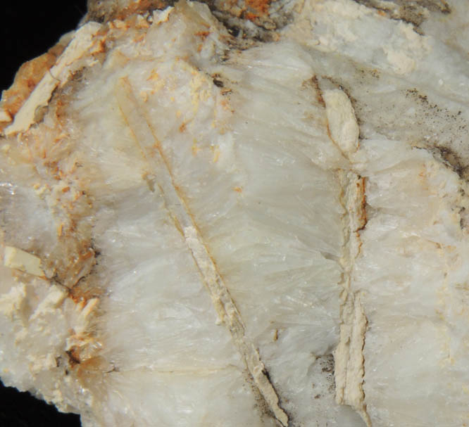 Laumontite in Quartz from Diamond Ledge, Stafford Springs, Tolland County, Connecticut