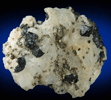 Gahnite and Pyrite from Davis Mine, Rowe, Franklin County, Massachusetts