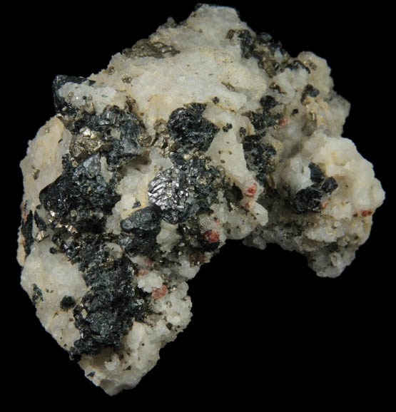 Gahnite and Pyrite from Davis Mine, Rowe, Franklin County, Massachusetts