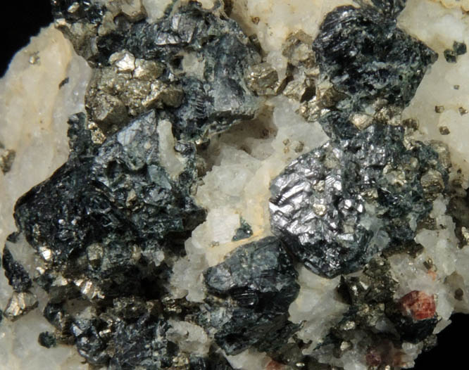 Gahnite and Pyrite from Davis Mine, Rowe, Franklin County, Massachusetts