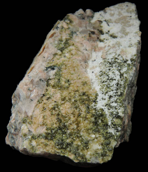 Epidote from Quabbin Aqueduct Shaft 10, Hardwick, Worcester County, Massachusetts