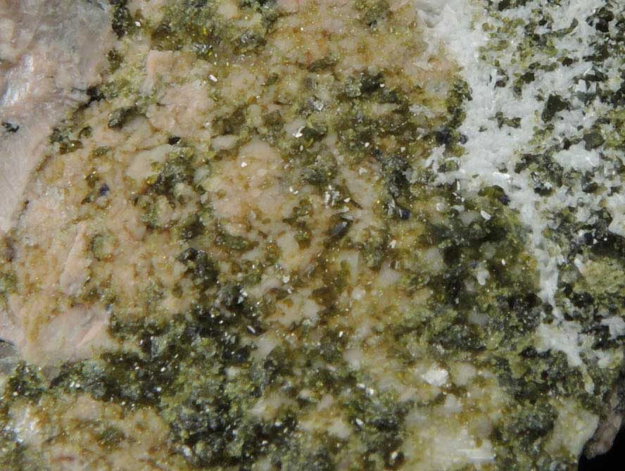 Epidote from Quabbin Aqueduct Shaft 10, Hardwick, Worcester County, Massachusetts