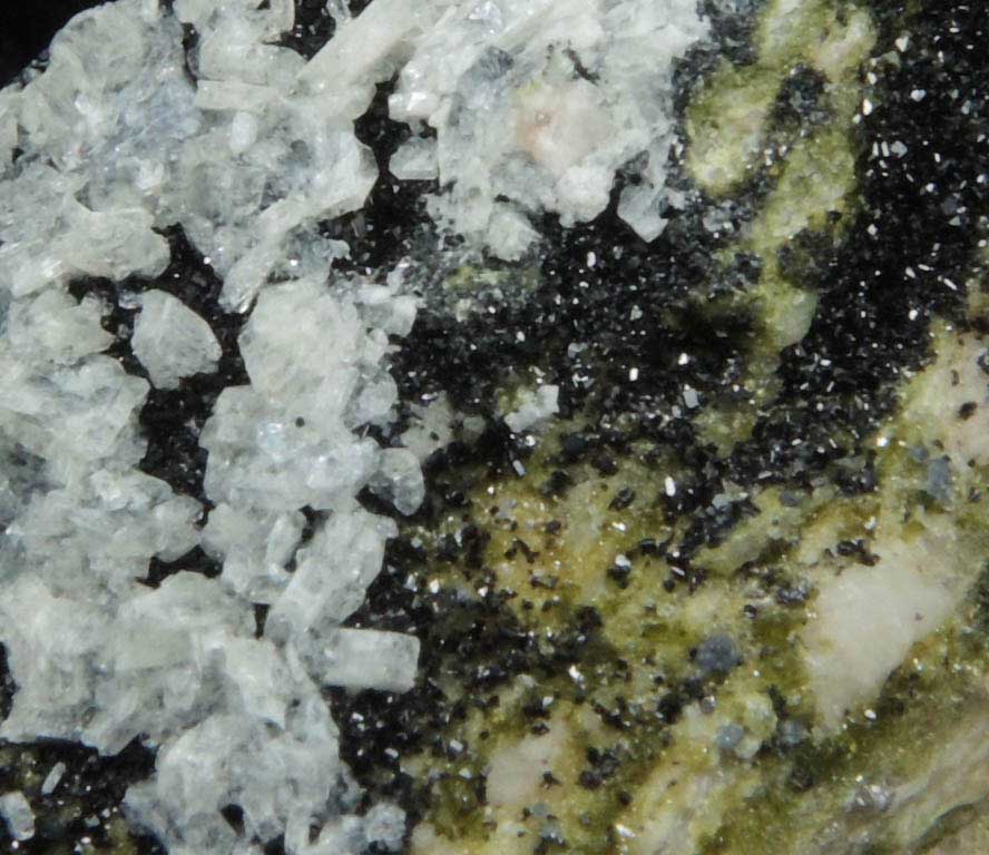 Apophyllite, Babingtonite, Epidote, Fluorite from Quabbin Aqueduct Shaft 10, Hardwick, Worcester County, Massachusetts