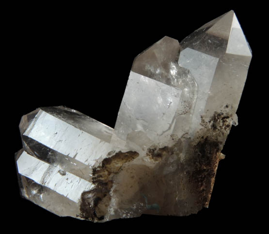 Quartz var. Smoky Quartz from Bower Power's Farm, Pierrepont, St. Lawrence County, New York